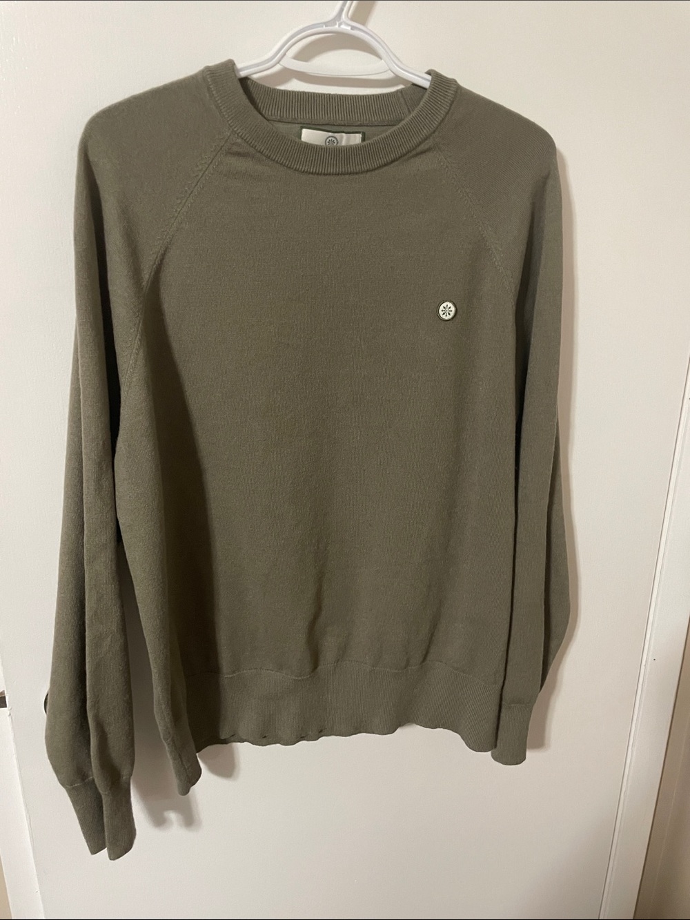 Champlain Sage Green Crewneck Sweater Size Large